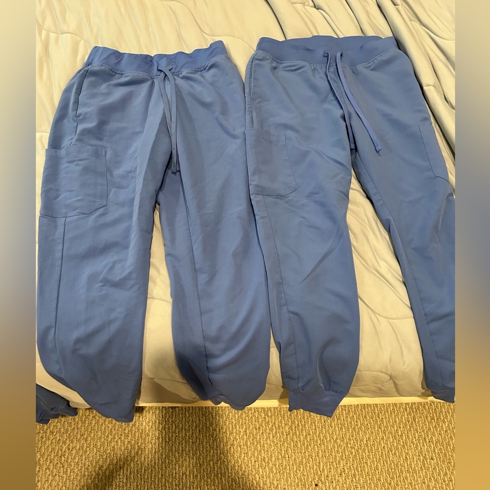 Ceil blue mandala jogger scrub pants ins small